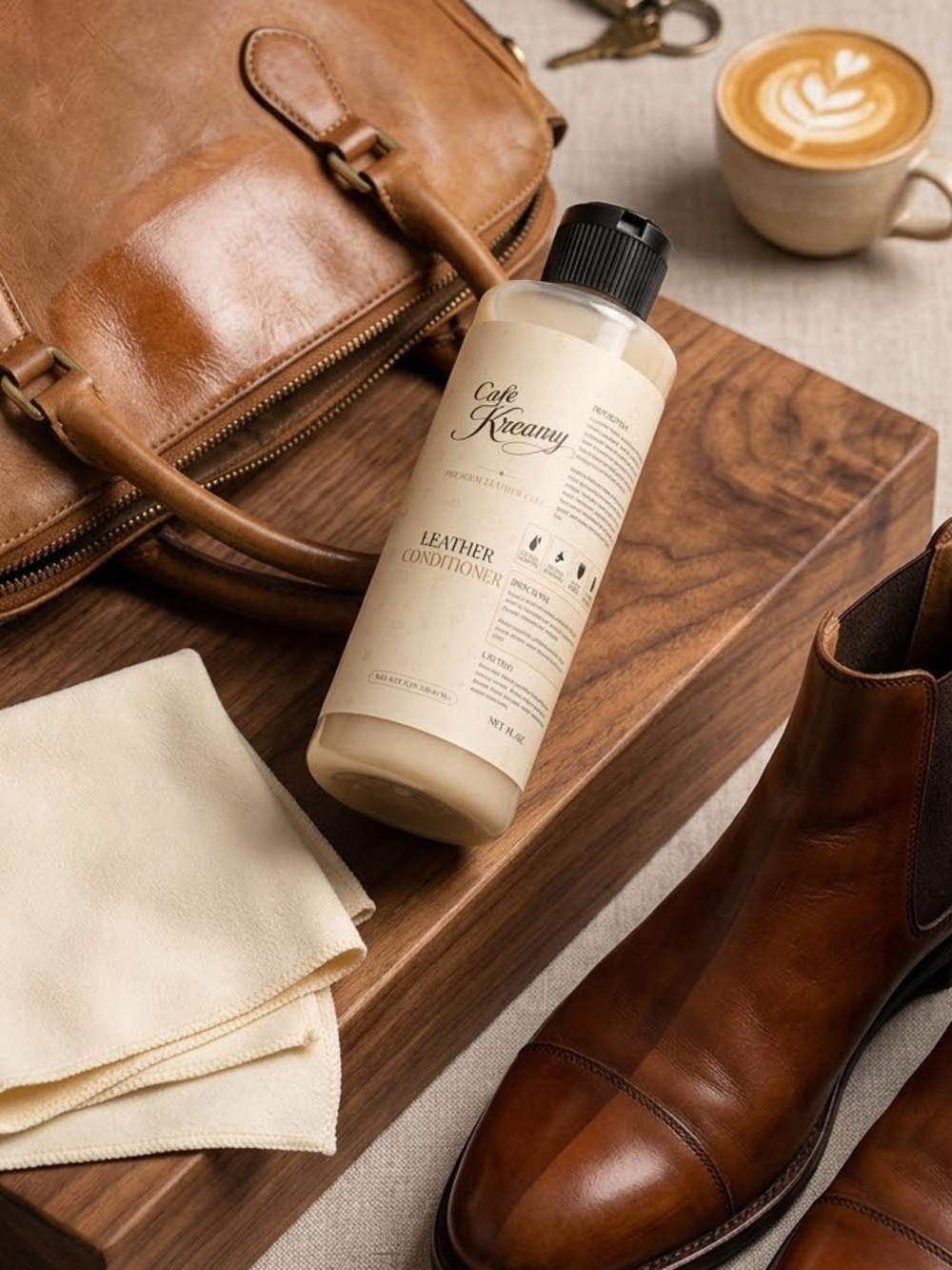 Cafe Kreamy Premium Leather Conditioner | Nourish & Protects all leather goods - Picture 4 of 4